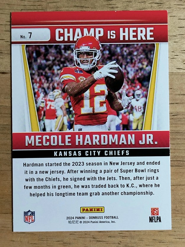 2024 Donruss Champ is Here #7 Mecole Hardman Jr.