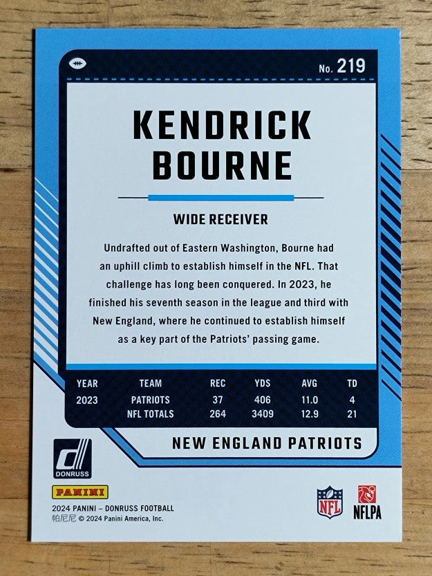 2024 Donruss Press Proof Purple #219 Kendrick Bourne