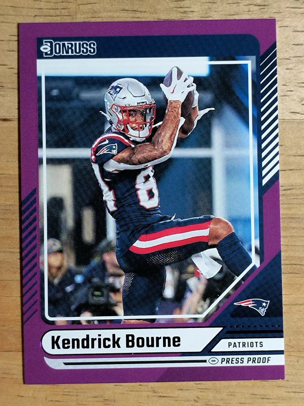 2024 Donruss Press Proof Purple #219 Kendrick Bourne