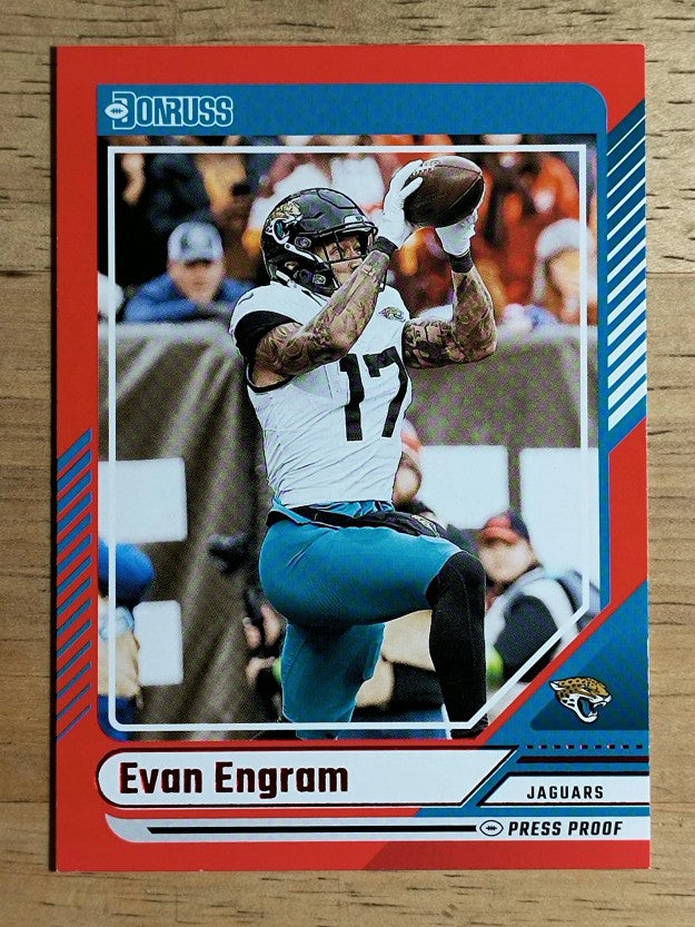 2024 Donruss Press Proof Red #152 Evan Engram