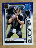 2024 Donruss Rated Rookies Throwback #18 Devin Leary