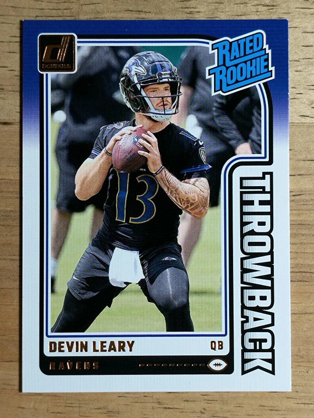 2024 Donruss Rated Rookies Throwback #18 Devin Leary