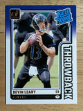2024 Donruss Rated Rookies Throwback #18 Devin Leary