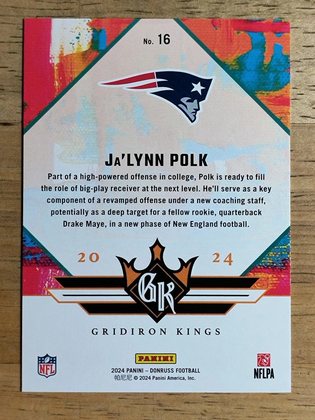 2024 Donruss Rookie Gridiron Kings #16 Ja'Lynn Polk