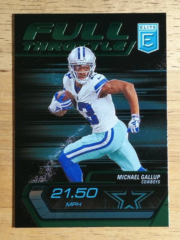 2024 Elite Full Throttle Green #14 Michael Gallup