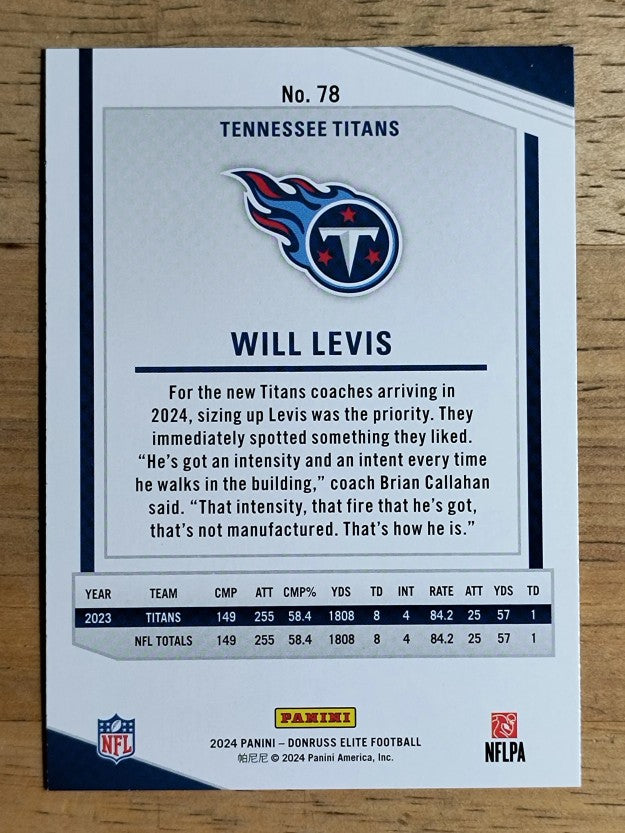 2024 Elite Green Disco #78 Will Levis