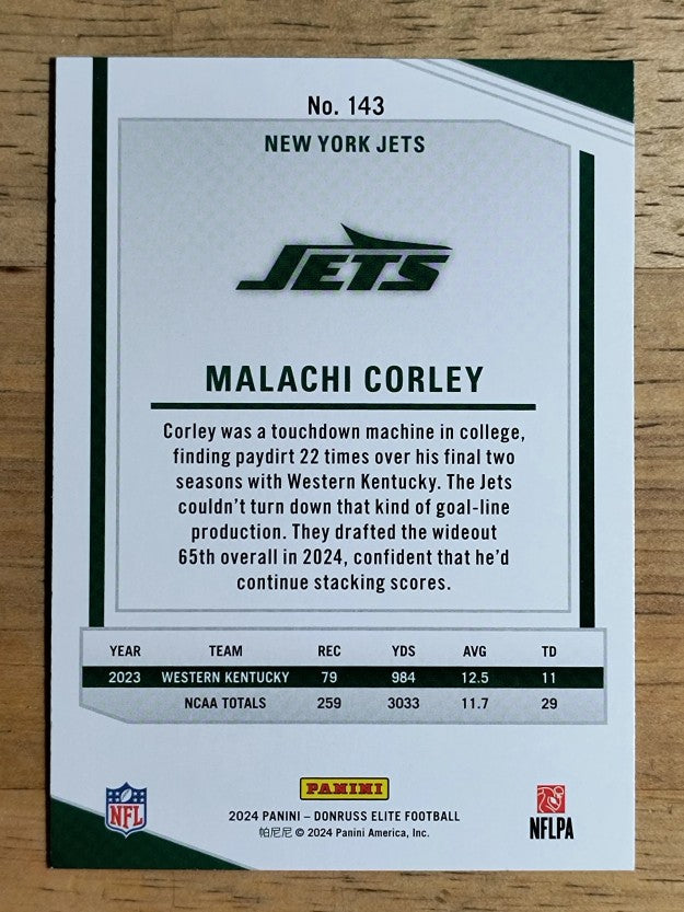 2024 Elite Green Disco #143 Malachi Corley