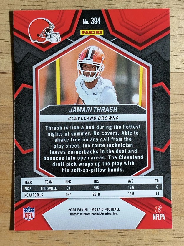 2024 Panini Mosaic #394 Jamari Thrash RC