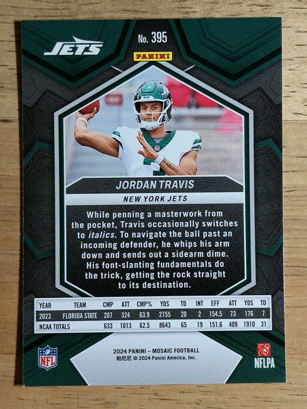 2024 Panini Mosaic #395 Jordan Travis RC