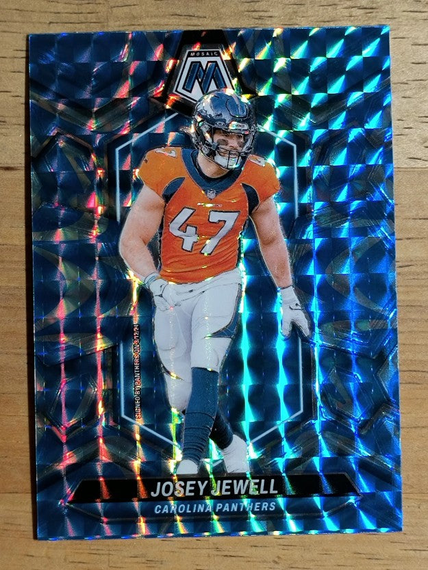2024 Panini Mosaic Mosaic Reactive Blue #33 Josey Jewell