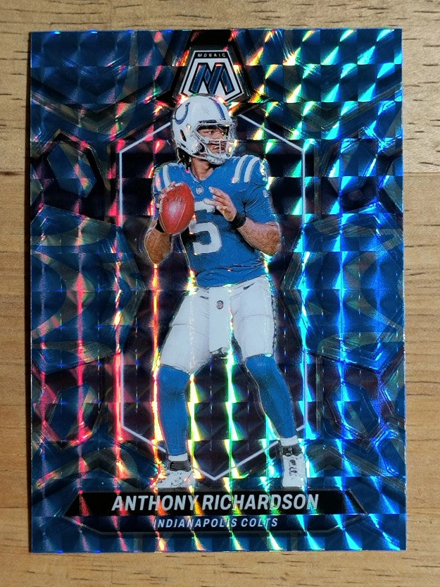 2024 Panini Mosaic Mosaic Reactive Blue #92 Anthony Richardson