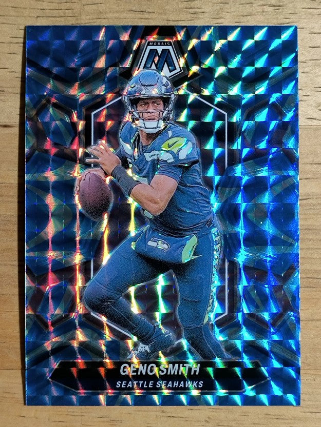 2024 Panini Mosaic Mosaic Reactive Blue #197 Geno Smith