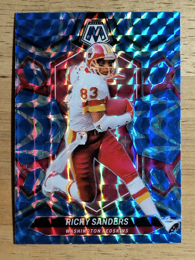 2024 Panini Mosaic Mosaic Reactive Blue #240 Ricky Sanders