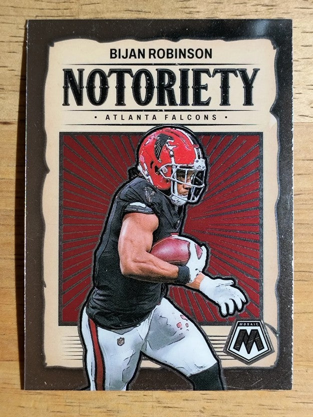 2024 Panini Mosaic Notoriety #11 Bijan Robinson