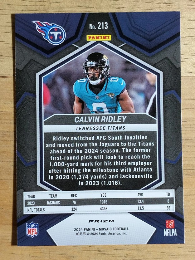 2024 Panini Mosaic Silver #213 Calvin Ridley