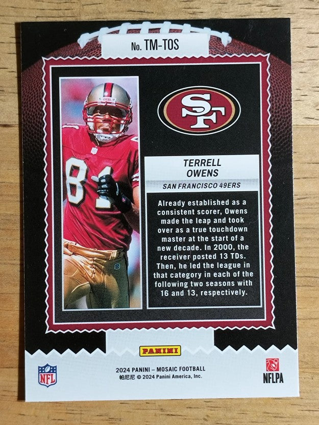 2024 Panini Mosaic Touchdown Masters #20 Terrell Owens