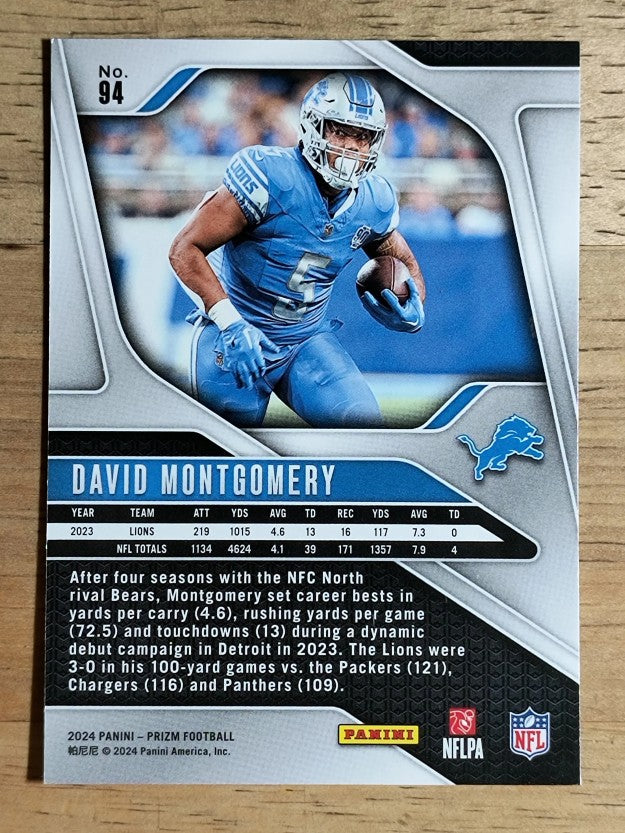 2024 Panini Prizm #94 David Montgomery