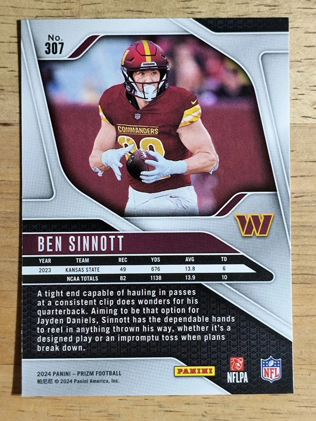 2024 Panini Prizm #307 Ben Sinnott RC