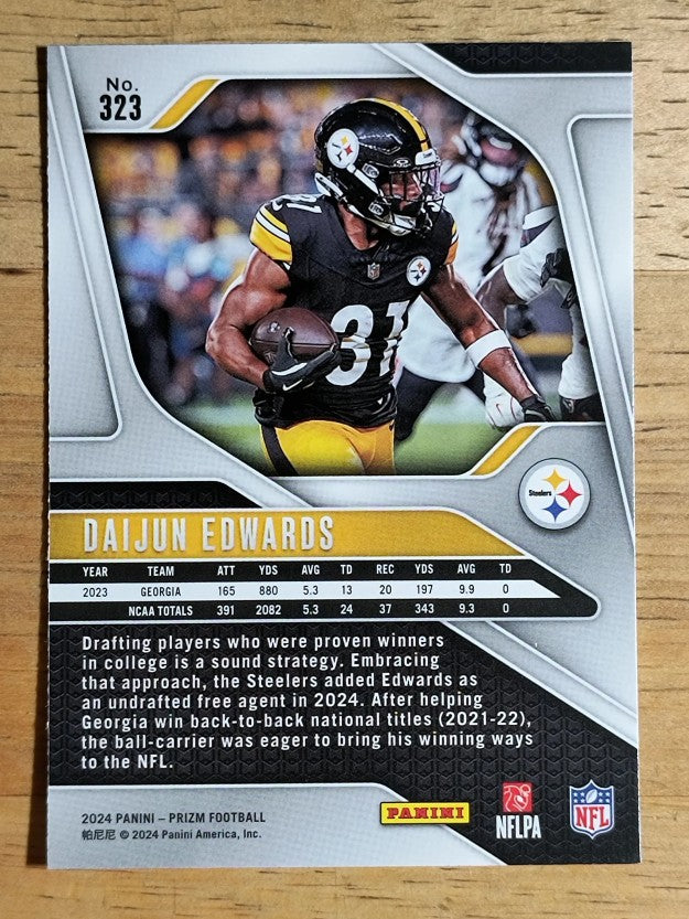 2024 Panini Prizm #323 Daijun Edwards RC