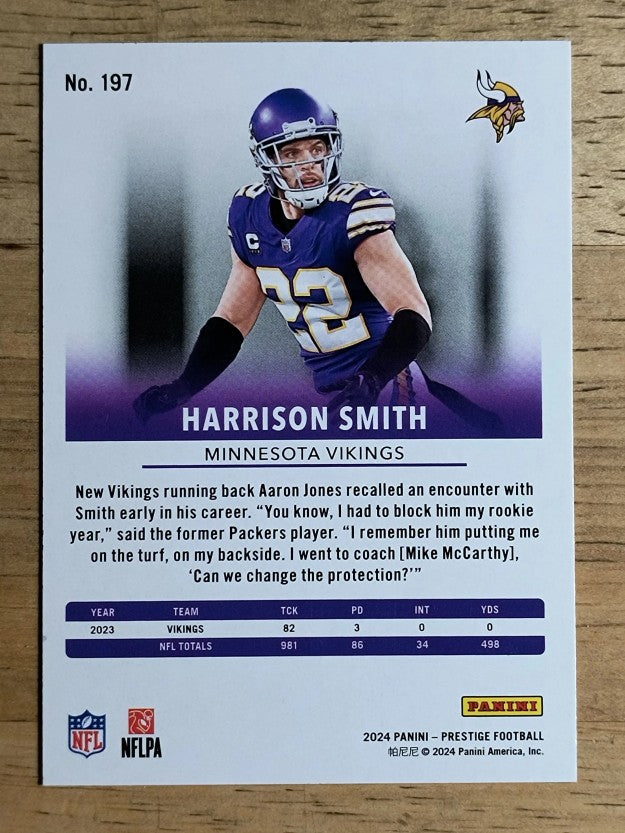 2024 Prestige Xtra Points Hyper #197 Harrison Smith