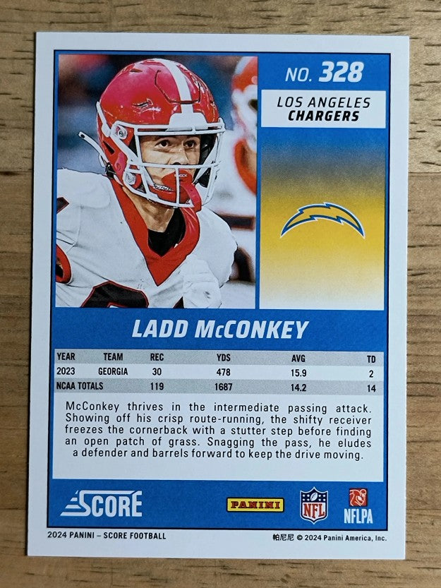 2024 Score #328 Ladd McConkey RC