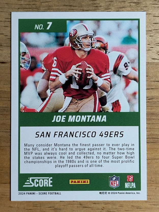 2024 Score First Ballot #7 Joe Montana