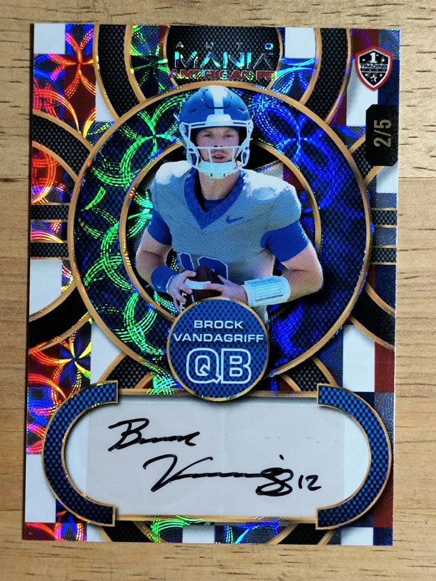 2024 Wild Card Auto Mania Circle Kaleidoscope Americana #AMACBV Brock Vandagriff