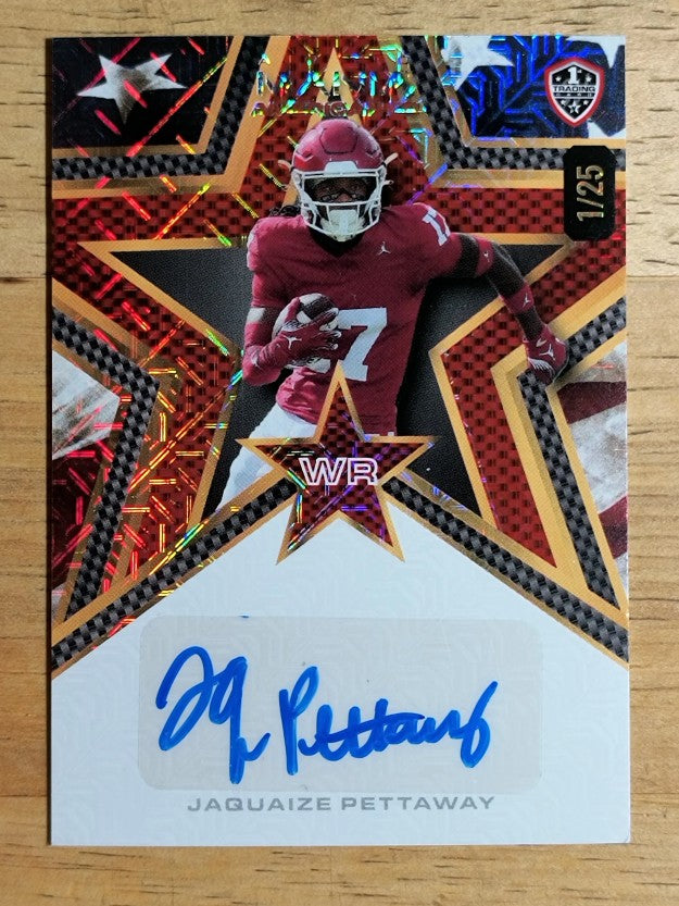 2024 Wild Card Auto Mania Star Mojo American Flag Jaquaize Pettaway (EXMT)
