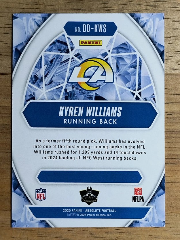 2025 Absolute Draft Diamonds #5 Kyren Williams