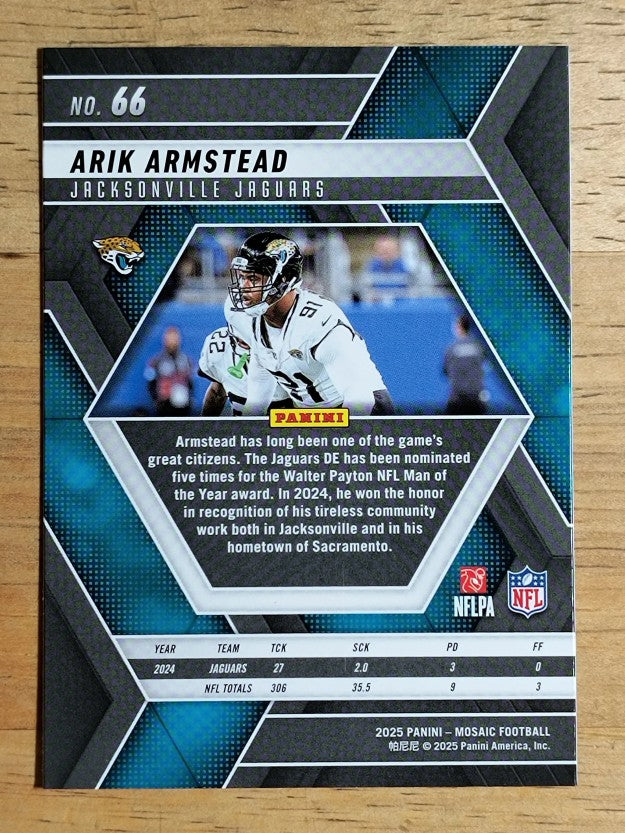 2025 Panini Mosaic #66 Arik Armstead