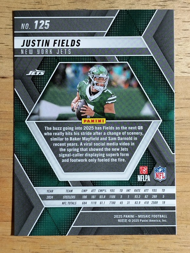 2025 Panini Mosaic #125 Justin Fields