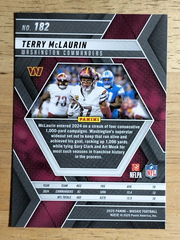 2025 Panini Mosaic #182 Terry McLaurin