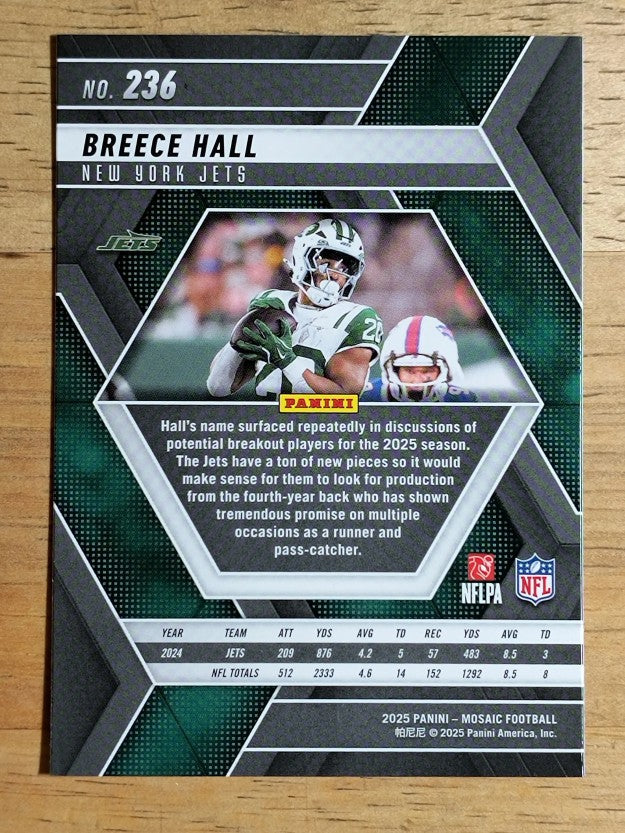 2025 Panini Mosaic #236 Breece Hall