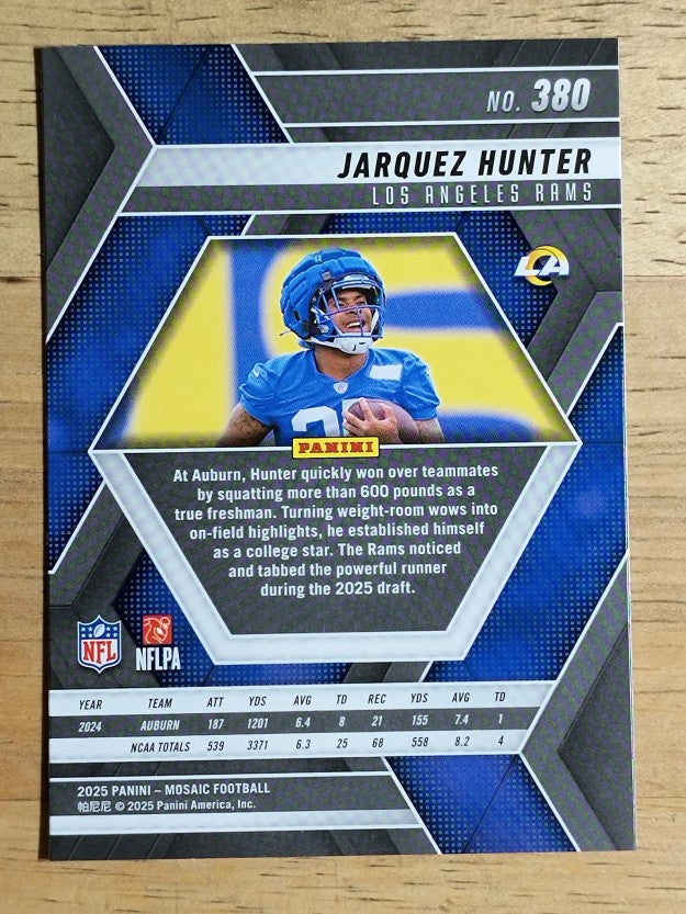 2025 Panini Mosaic #380 Jarquez Hunter RC
