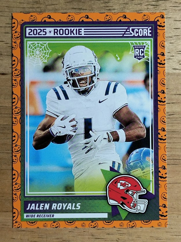 2025 Score Rookies Pumpkin #8 Jalen Royals