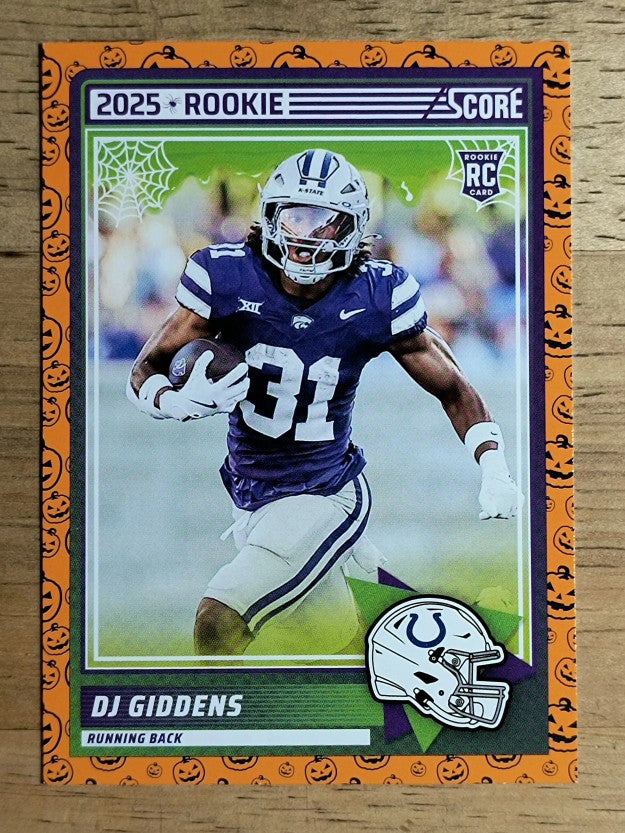 2025 Score Rookies Pumpkin #95 DJ Giddens