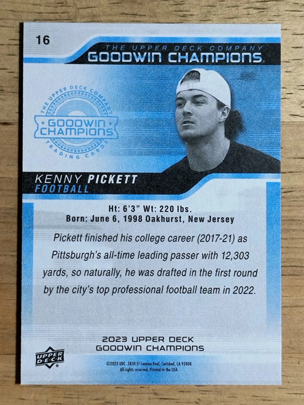 2023 Upper Deck Goodwin Champions #16 Kenny Pickett