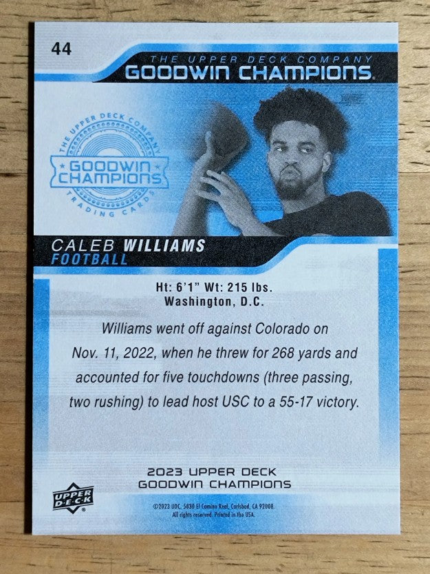 2023 Upper Deck Goodwin Champions #44 Caleb Williams