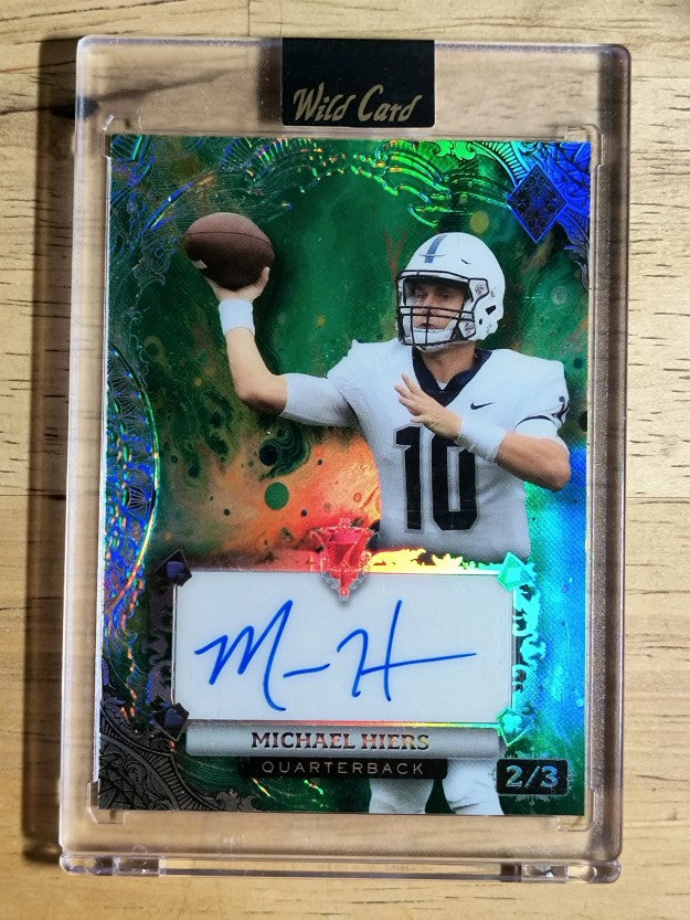 2024 Wild Card 7 Card Studs Green #AD7CGMH Michael Hiers /3