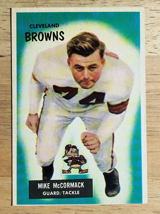 1955 Bowman #2 Mike McCormack RC (trimmed)