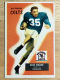 1955 Bowman #8 Alan Ameche RC (VGEX)