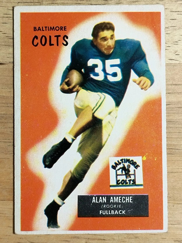 1955 Bowman #8 Alan Ameche RC (VGEX)