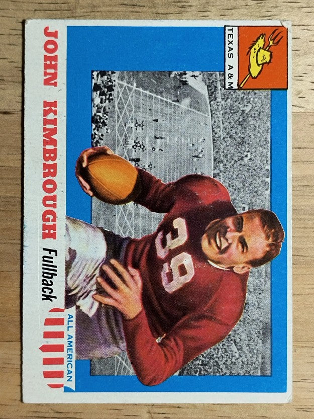1955 Topps All American #2 John Kimbrough RC (VGEX)
