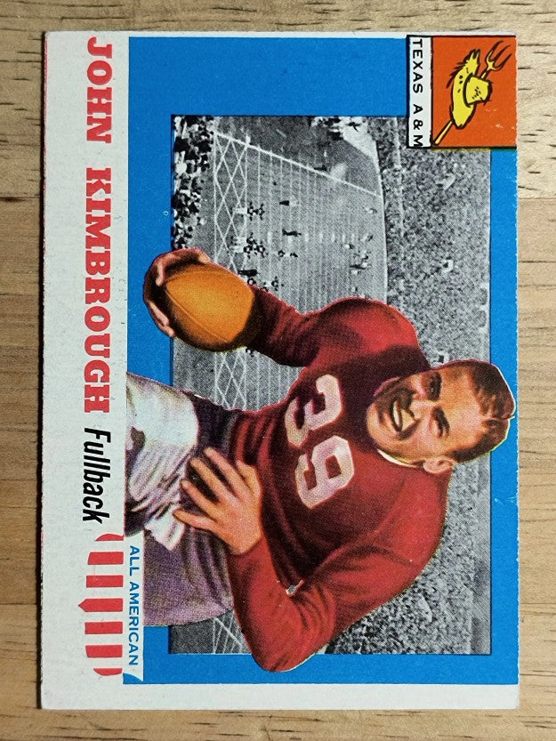 1955 Topps All American #2 John Kimbrough RC (VGEX)