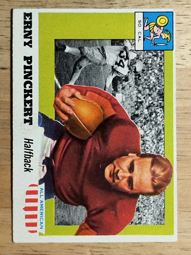 1955 Topps All American #4 Erny Pinckert RC (EX)