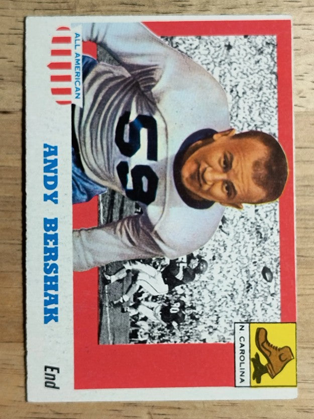 1955 Topps All American #7 Andy Bershak RC (EX)