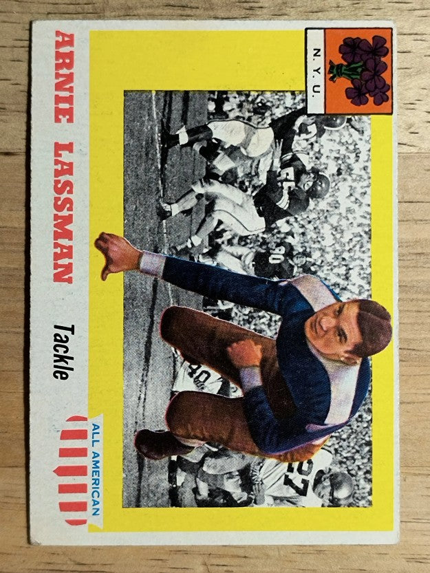 1955 Topps All American #46 Arnold Lassman RC (EX)