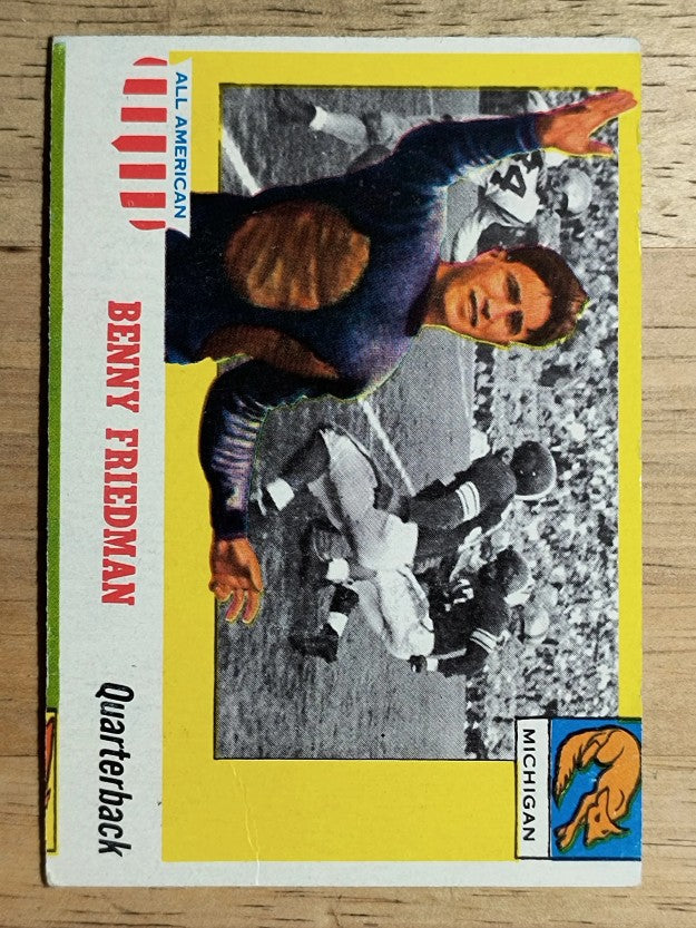 1955 Topps All American #64 Benny Friedman RC (VG)