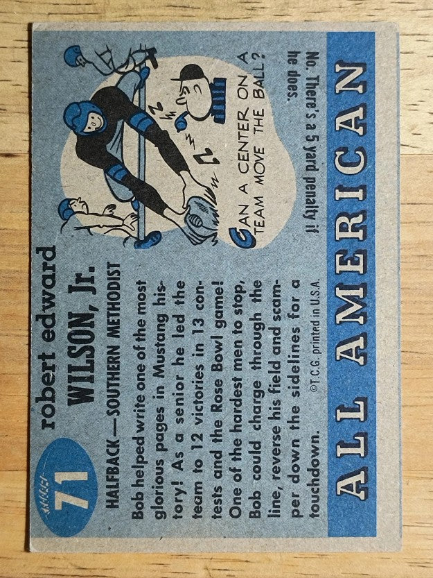 1955 Topps All American #71 Bobby Wilson (VG)