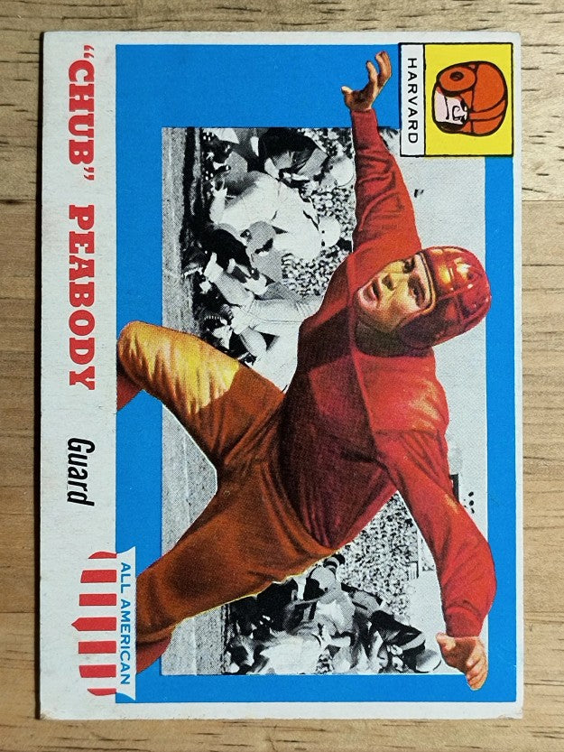 1955 Topps All American #72 Chub Peabody RC (VG)
